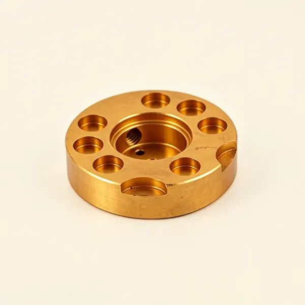 brass cnc machined flange mount