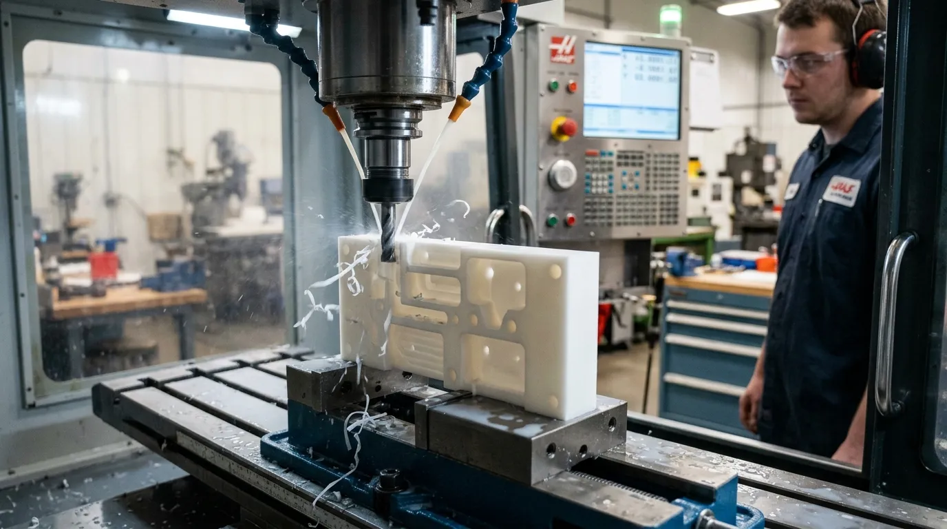 POM prototype machining