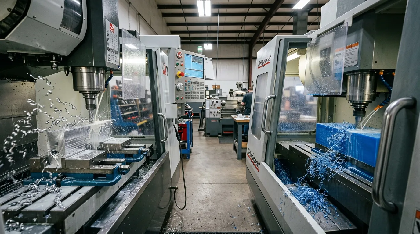 metal and plastic CNC machining