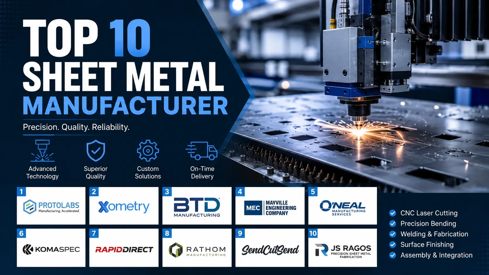 top 10 sheet metal manufacturer