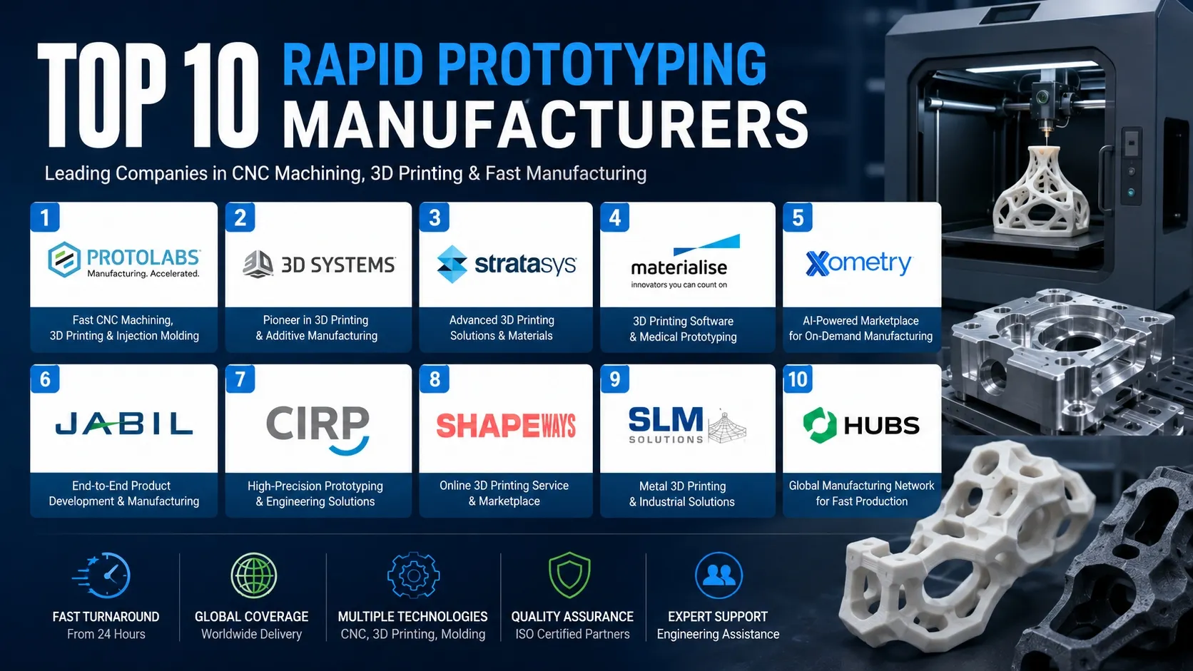 top 10 rapid prototyping manufacturer