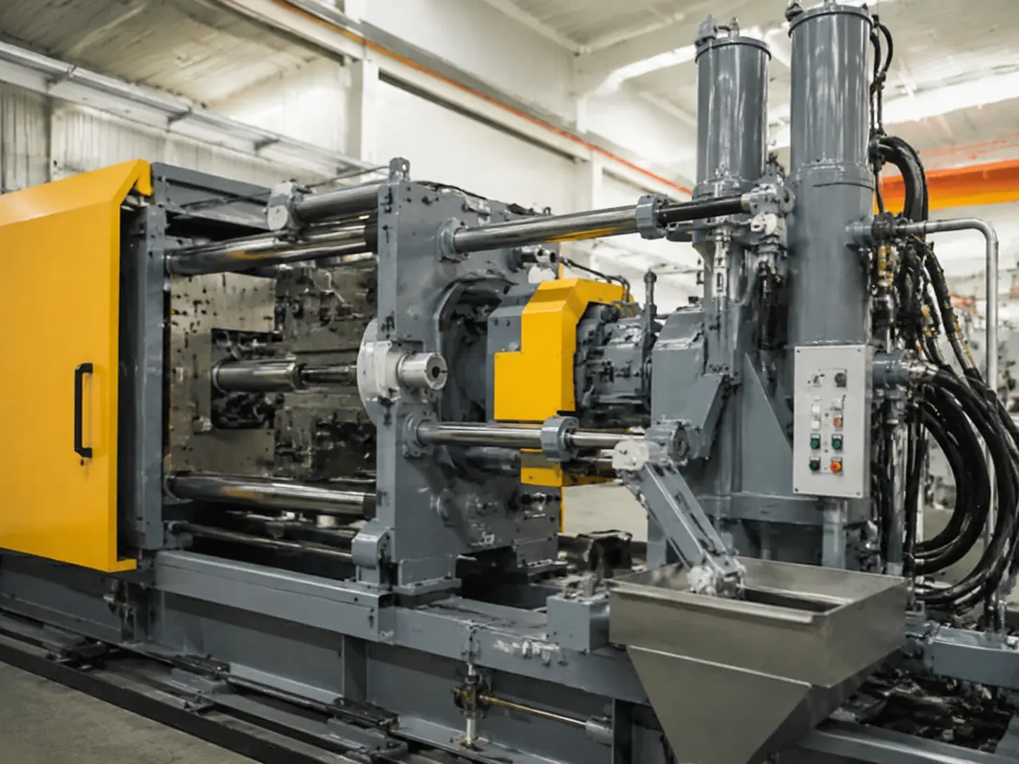 Cold chamber die casting machine setup, 400x300px